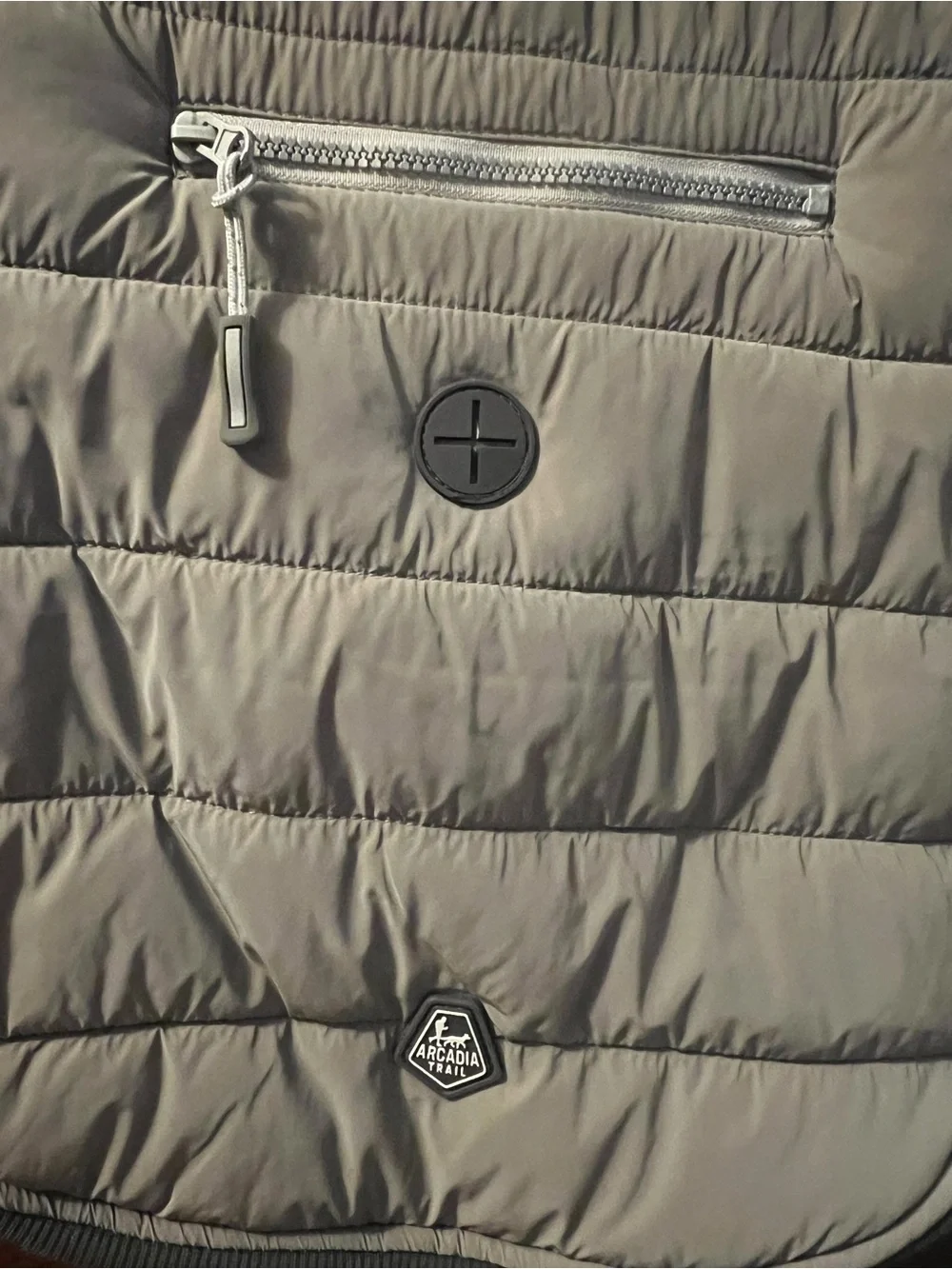 Arcadia Trail Ultra Reflective Sherpa Dog Jacket in Gray